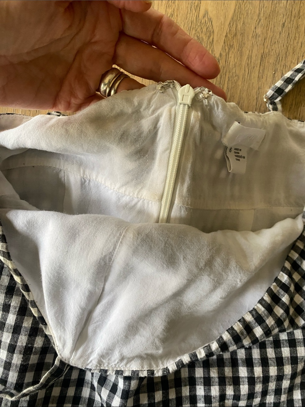 Cooperative Gingham Mini Babydoll Dress - Picture 7 of 7